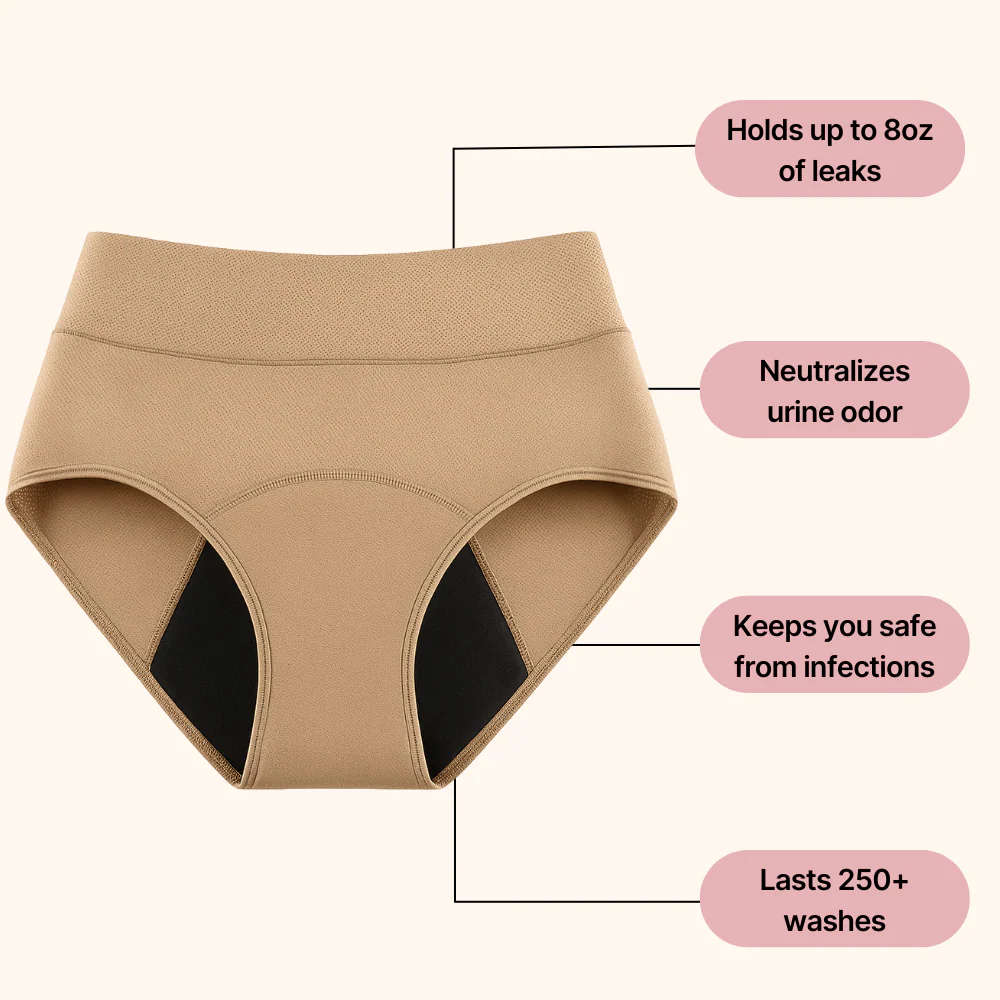 Curvevera 100% Leak-Proof Underwear That Won't Let You Down for Women 60+ (4-Pack) - Image 2