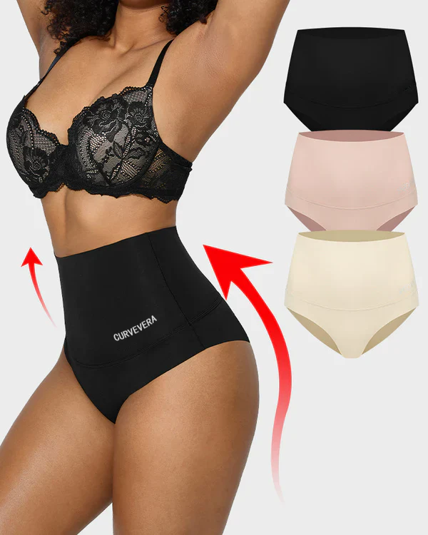 3-Pack High Waisted Tummy Control Briefs - Image 3