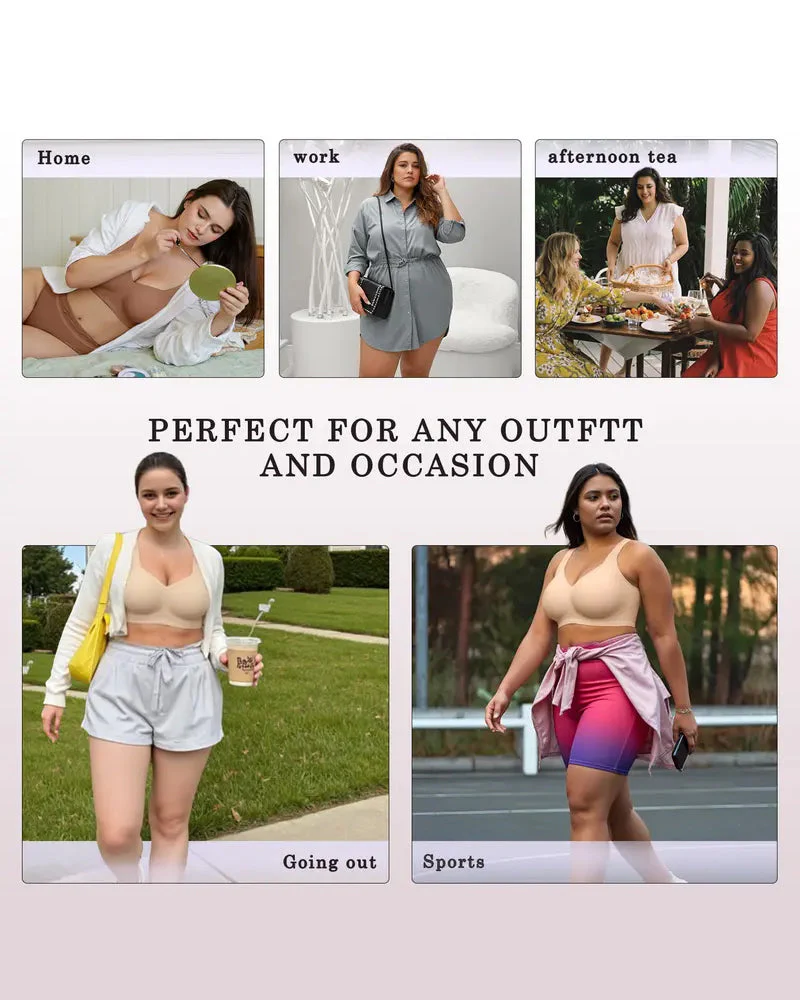 Comfortable Wireless Full Coverage Jelly Smoothing Bra - Image 5