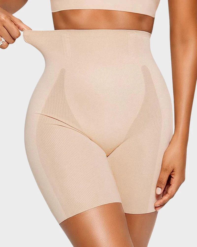 Cooling High-Waist Sculpting Shapewear Shorts - Image 4