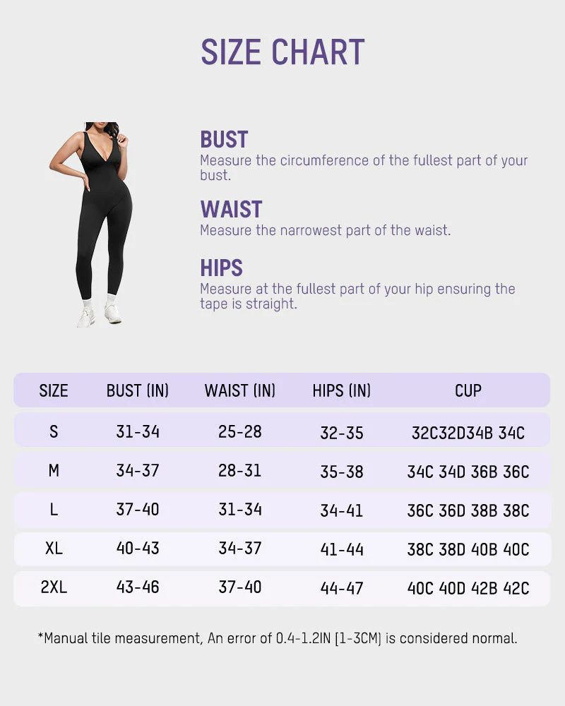 Deep V Tummy Control Sculpting Jumpsuit - Image 11