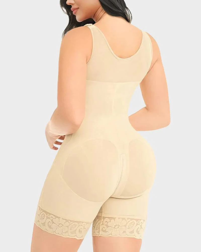 Extra Plus Size Shaper Bodysuit Tummy Control Shapewear With Bra - Image 13