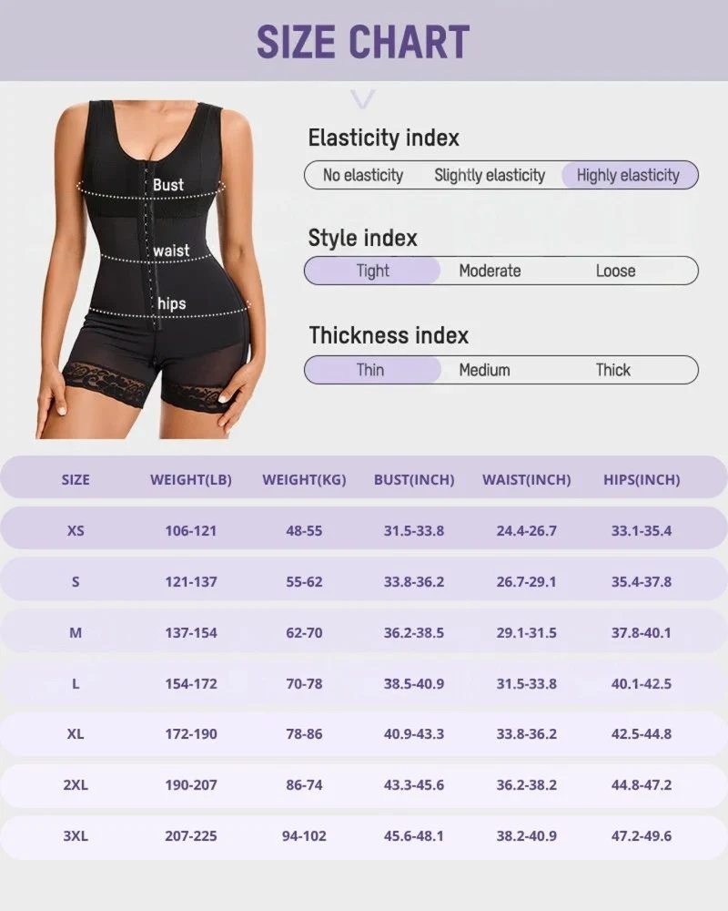 Extra Plus Size Shaper Bodysuit Tummy Control Shapewear With Bra - Image 15