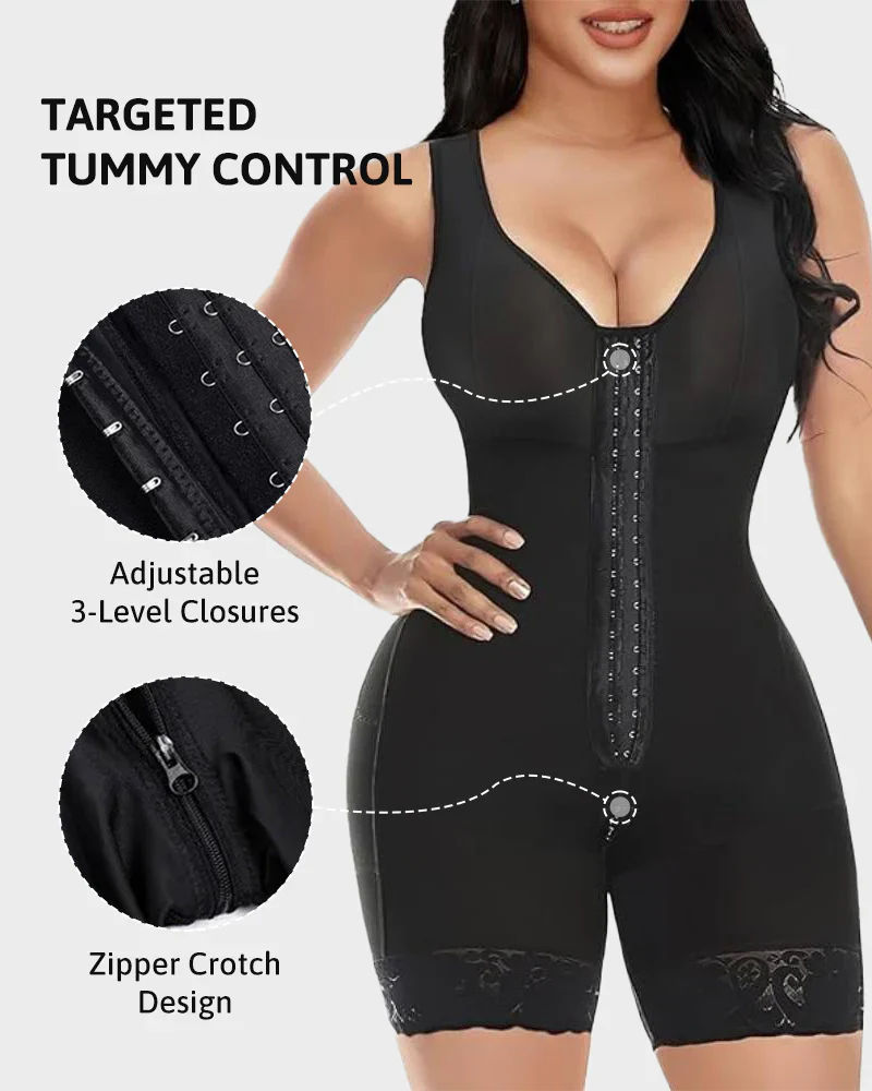 Extra Plus Size Shaper Bodysuit Tummy Control Shapewear With Bra - Image 5