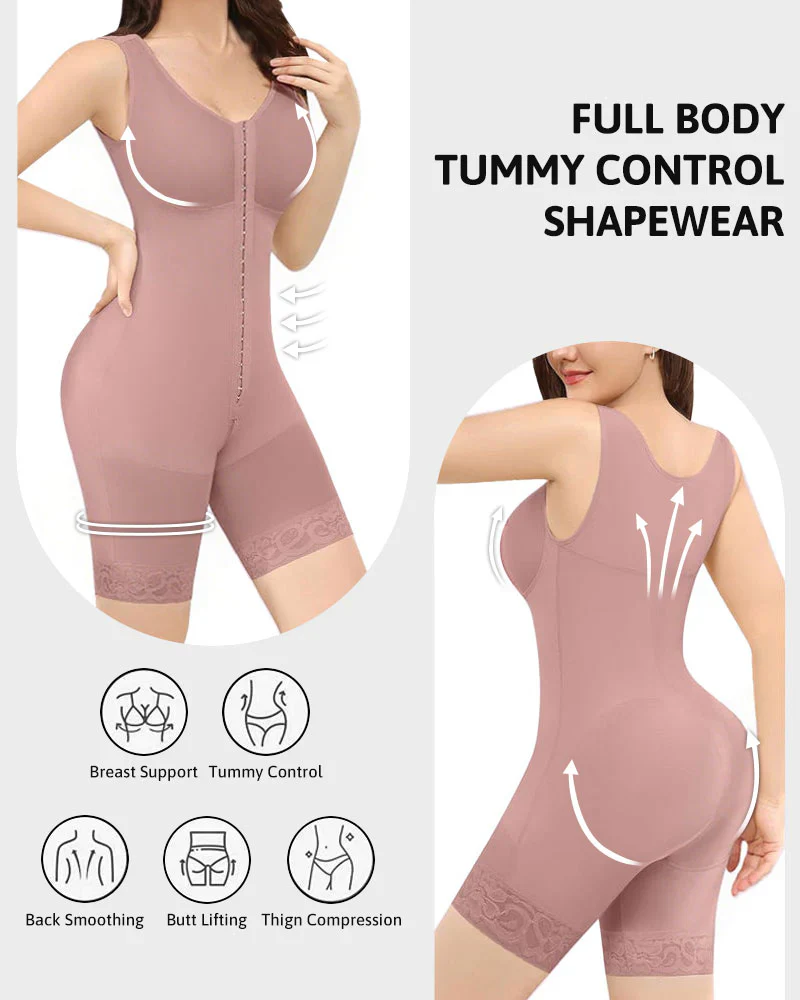 Extra Plus Size Shaper Bodysuit Tummy Control Shapewear With Bra - Image 8