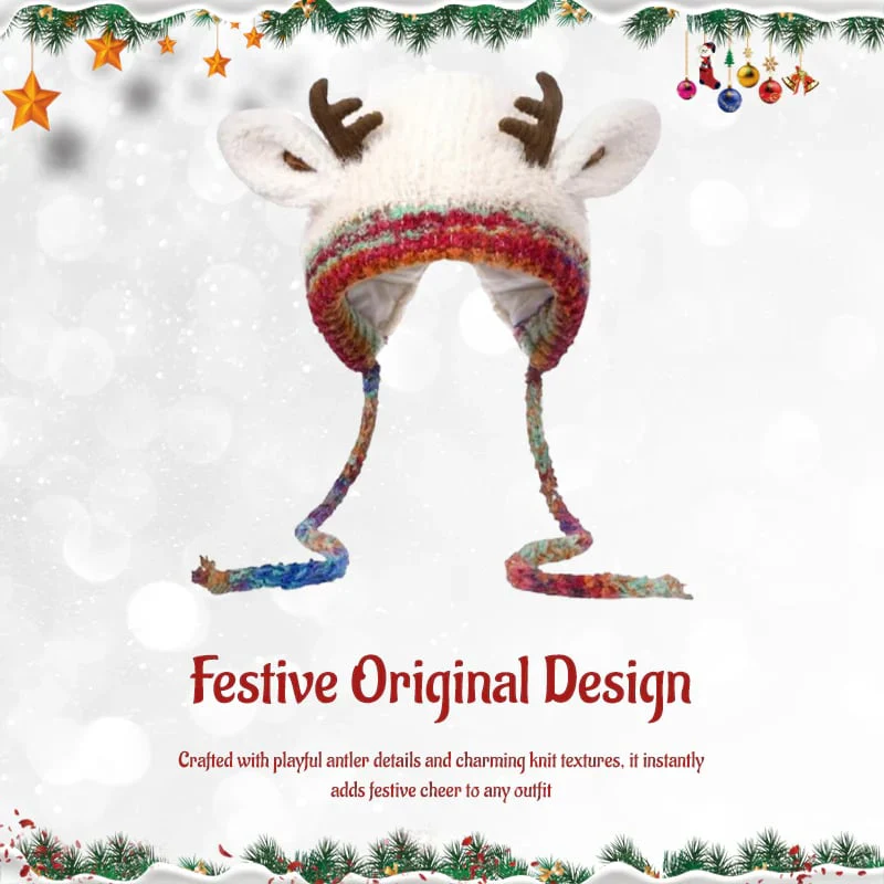 Original Design Festive Christmas Antler Hat - Image 7