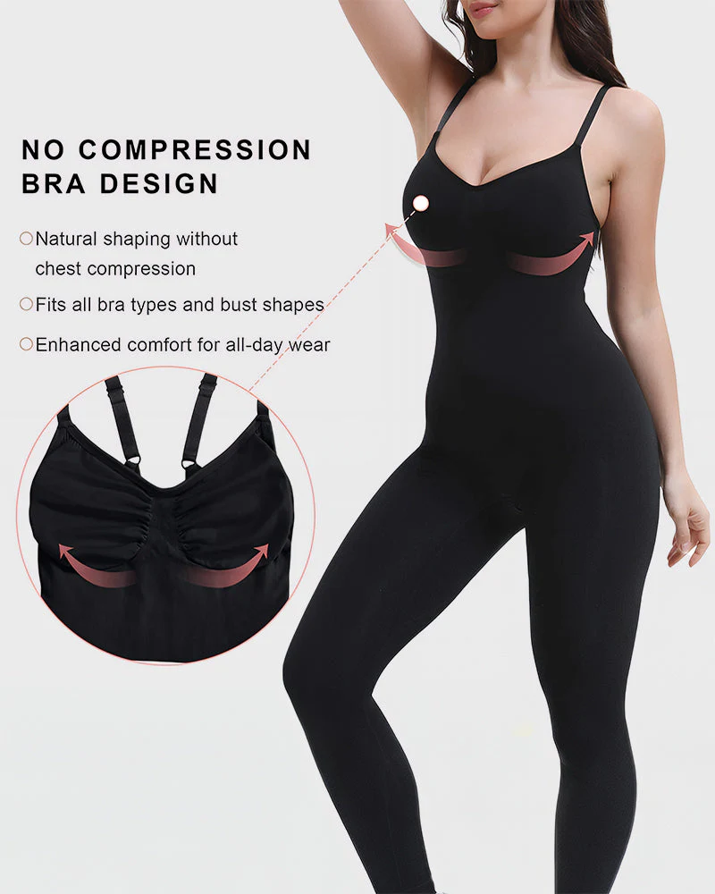 Full Body Shaper High Waisted Tummy Control Bodysuit - Image 4