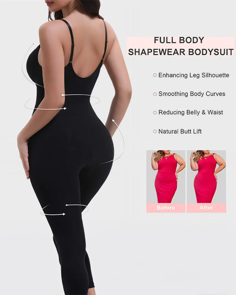 Full Body Shaper High Waisted Tummy Control Bodysuit - Image 5