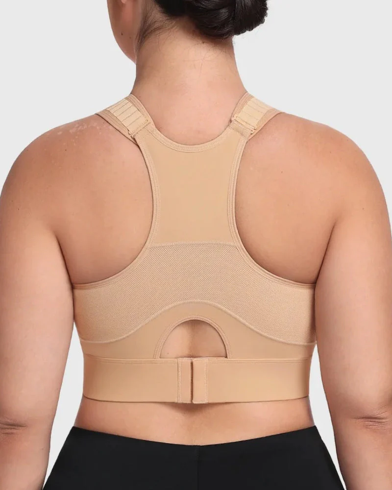 High Impact Racerback Sports Bra Full Coverage for Yoga and Training - Image 8