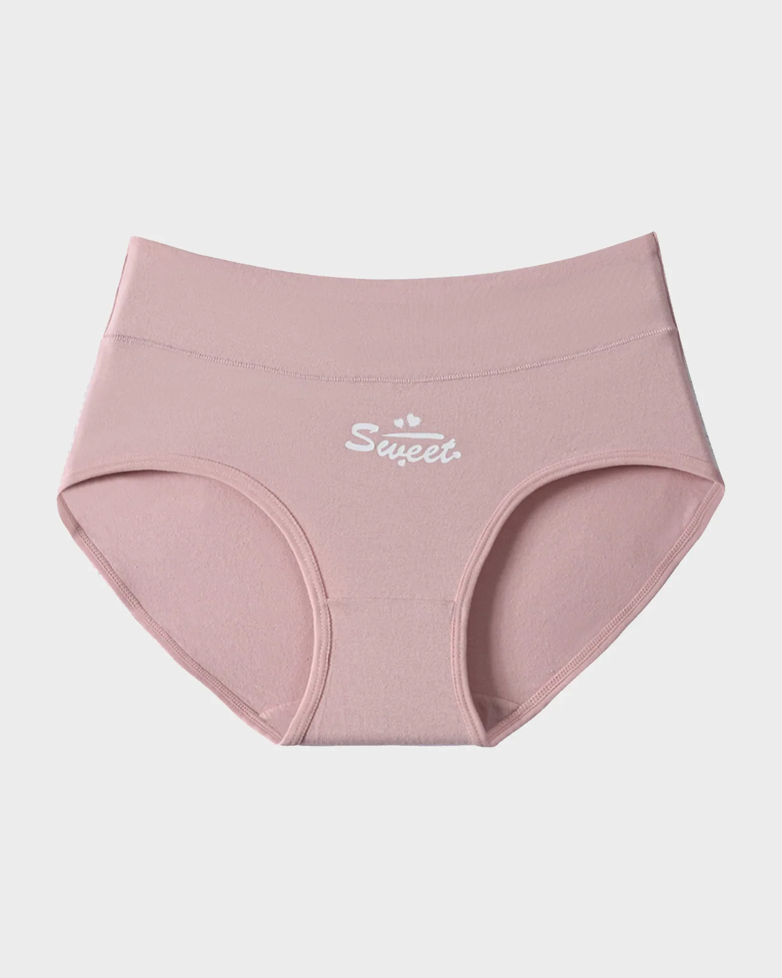 Soft Cotton Heart Print High-Waist Panties (6 Pack) - Image 14