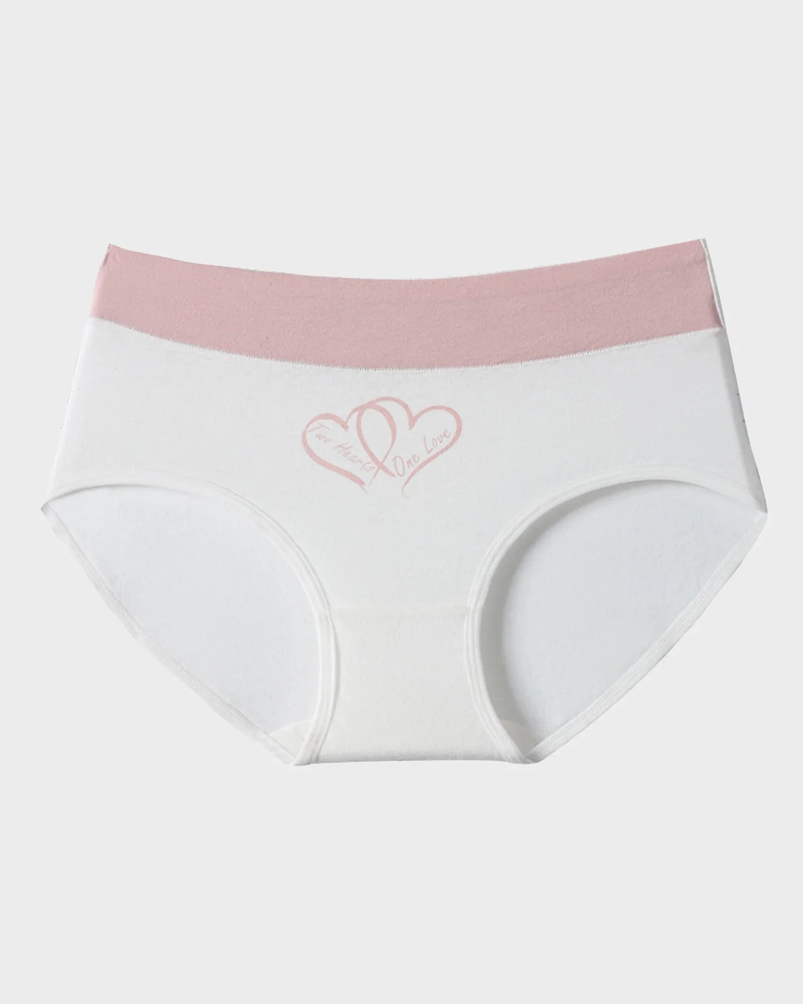 Soft Cotton Heart Print High-Waist Panties (6 Pack) - Image 16