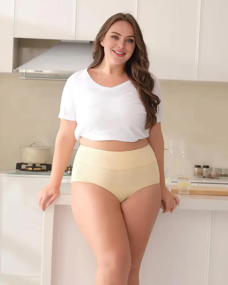High-Waisted Full Coverage Cotton Briefs(4 pack) - Image 10