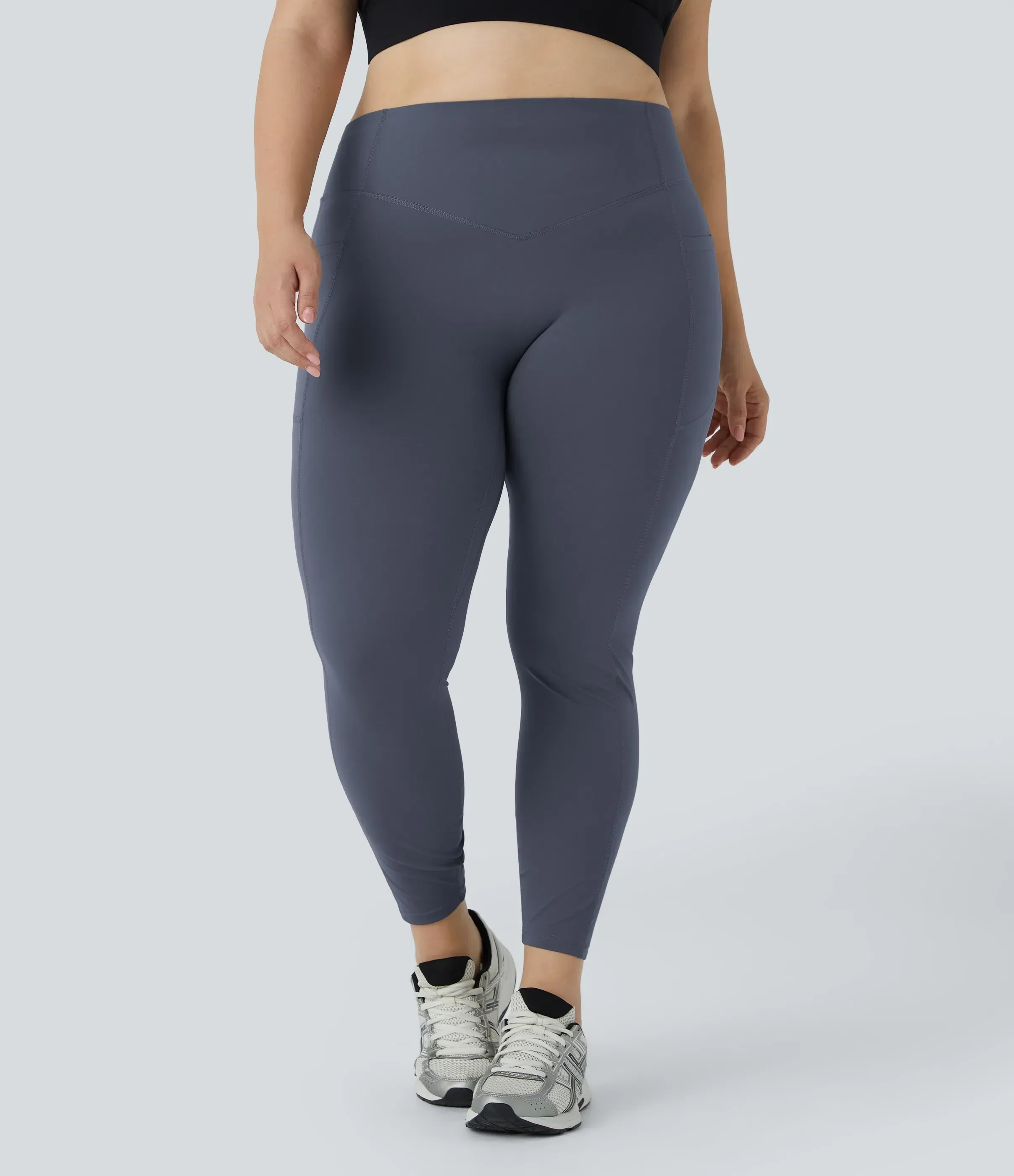 High Waisted Tummy Control Shaping Training Leggings Plus size - Image 18