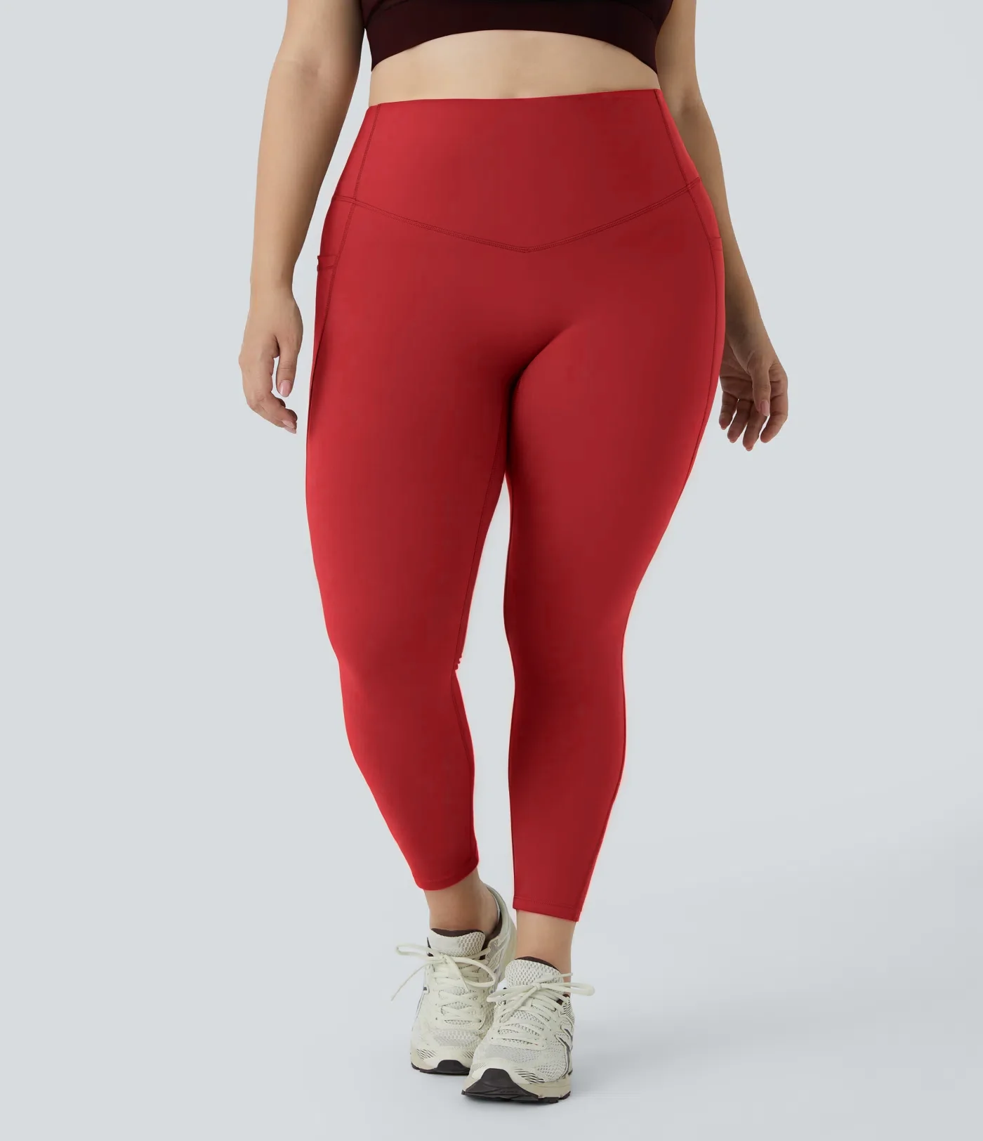 High Waisted Tummy Control Shaping Training Leggings Plus size - Image 20