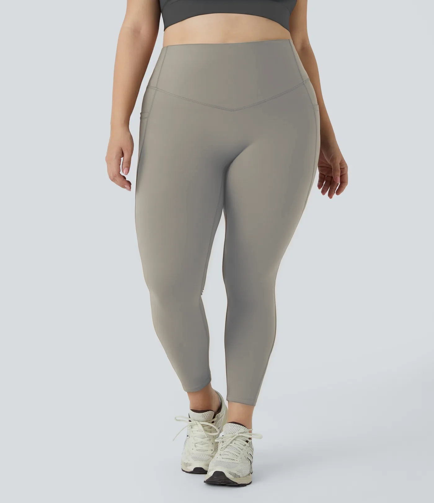 High Waisted Tummy Control Shaping Training Leggings Plus size - Image 25