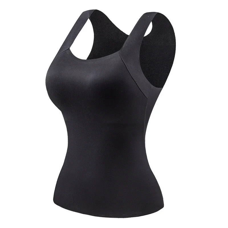 U Neck Shapewear Built-in Bra Tank - Image 10