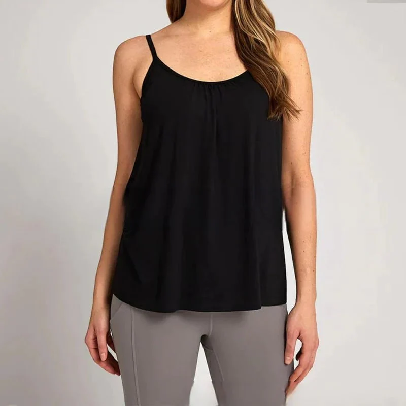 Loose-fitting Tank Top With Built-in Bra - Image 20