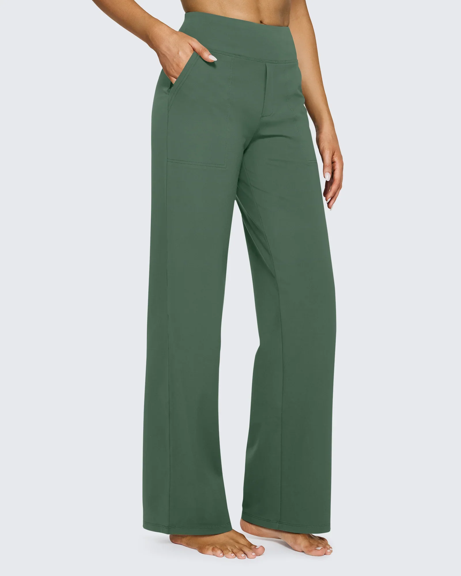 Loose High-Waist Business Casual Pants Yoga Pants - Image 15