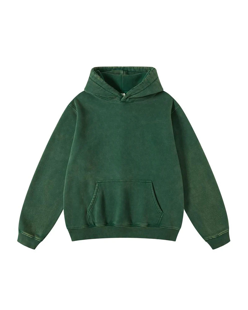 Oversized Unisex Acid Wash Hoodie Pullover - Image 6