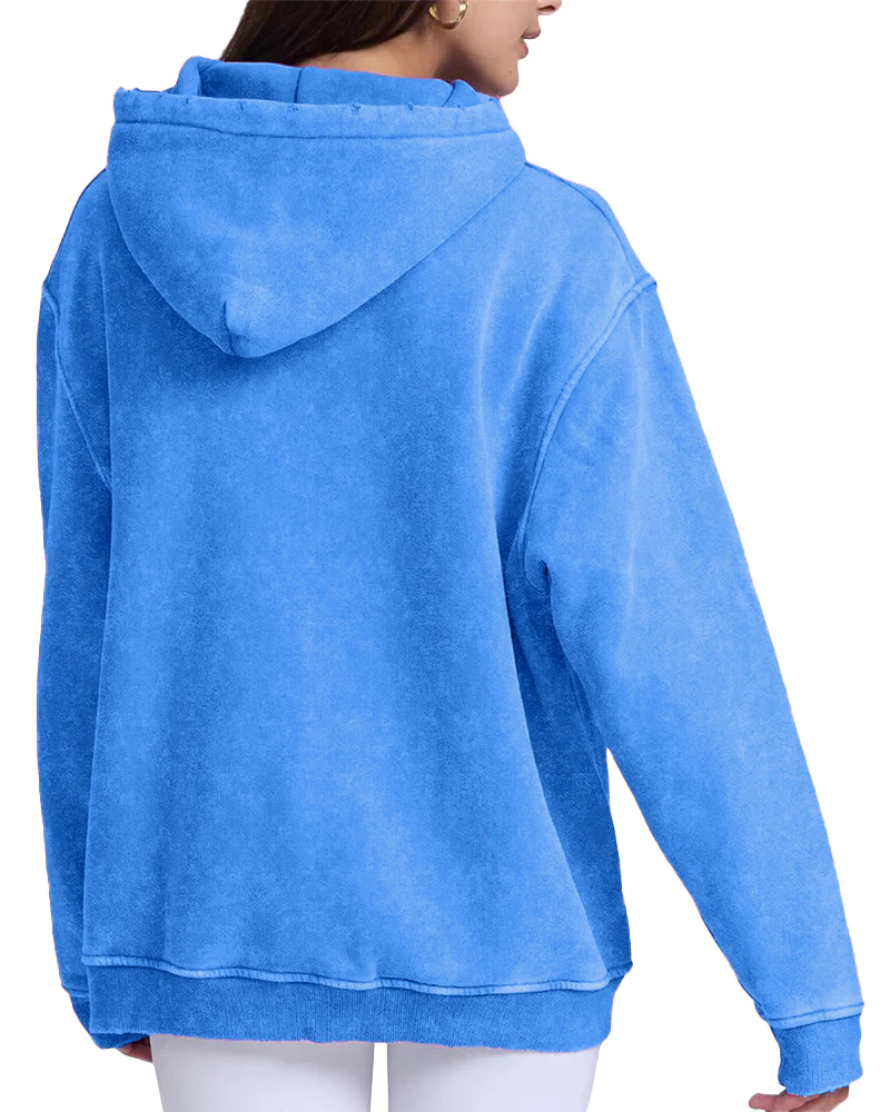 Oversized Unisex Acid Wash Hoodie Pullover - Image 8