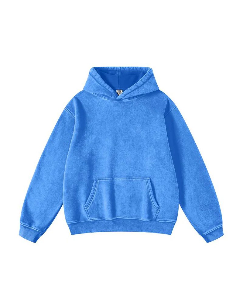 Oversized Unisex Acid Wash Hoodie Pullover - Image 9