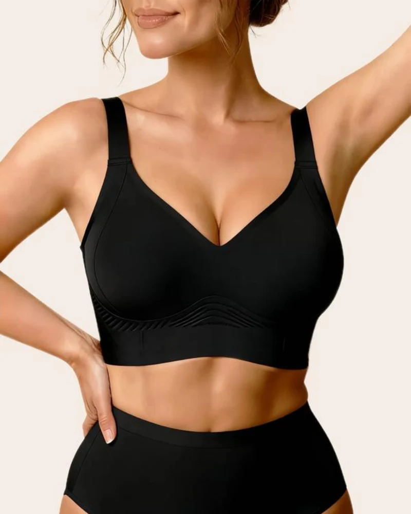 Plus Size Back Fat Smoothing Bra Jelly Seamless Push Up - Image 8