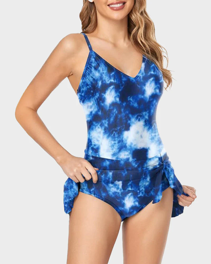 Women's Tummy Control Slim Fit Plus Size One Piece Swimsuit - Image 11
