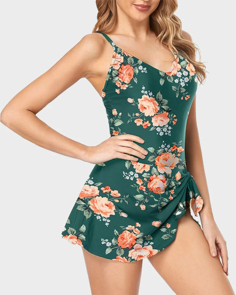Women's Tummy Control Slim Fit Plus Size One Piece Swimsuit - Image 2