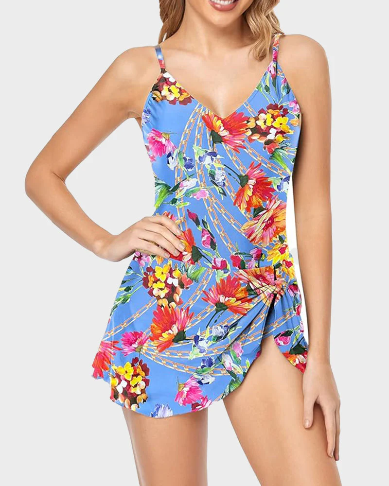 Women's Tummy Control Slim Fit Plus Size One Piece Swimsuit - Image 28