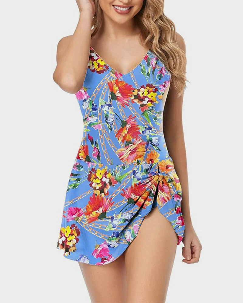 Women's Tummy Control Slim Fit Plus Size One Piece Swimsuit - Image 30