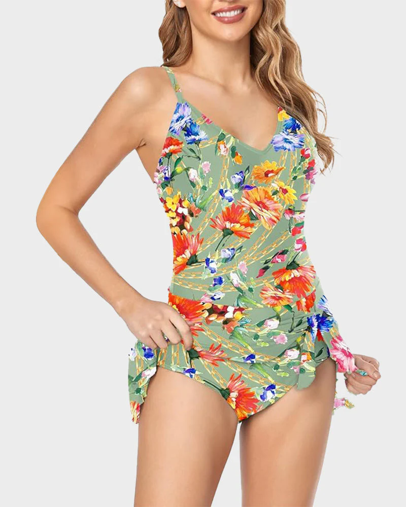 Women's Tummy Control Slim Fit Plus Size One Piece Swimsuit - Image 33