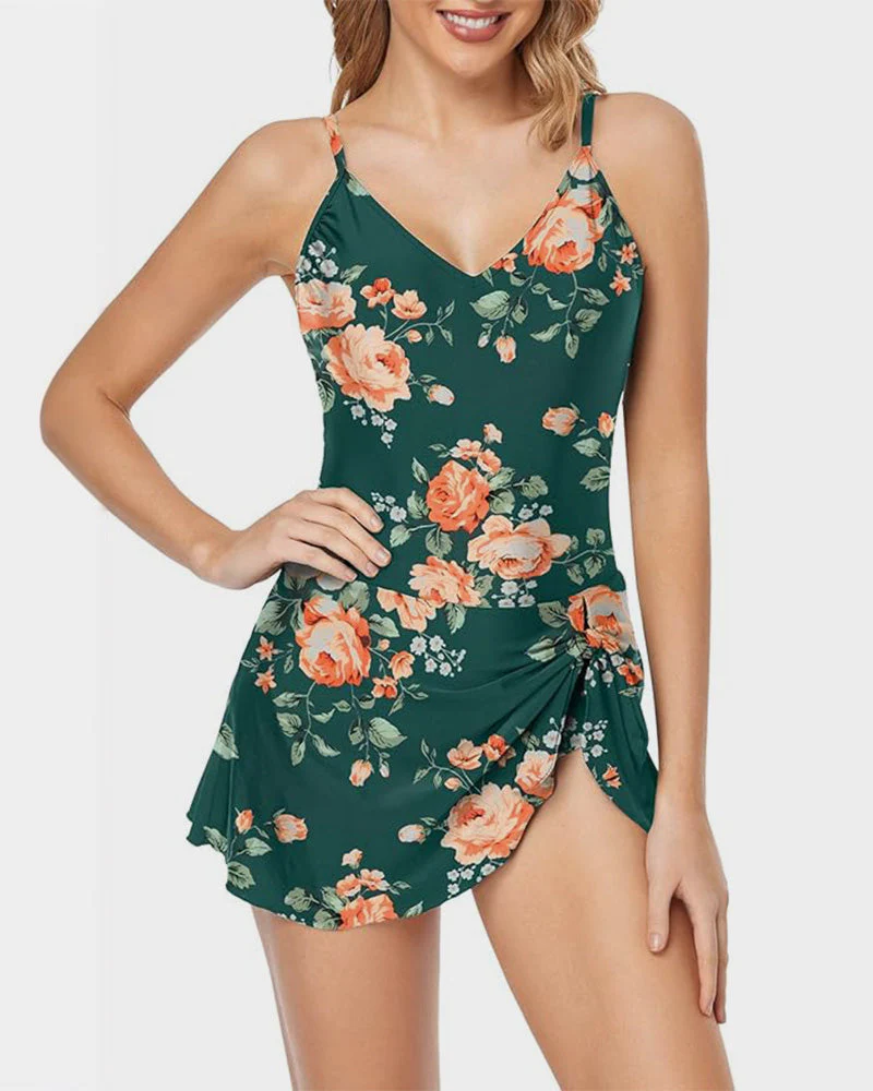 Women's Tummy Control Slim Fit Plus Size One Piece Swimsuit - Image 6
