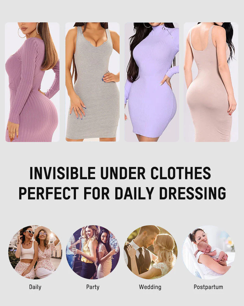 PowerMesh Deep V Bodysuit Shapewear - Image 17