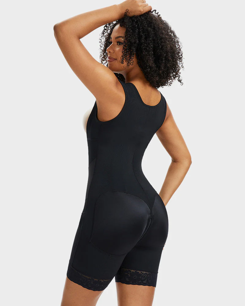 PowerMesh Double-Layer Open Bust Full Body Shaper - Image 8