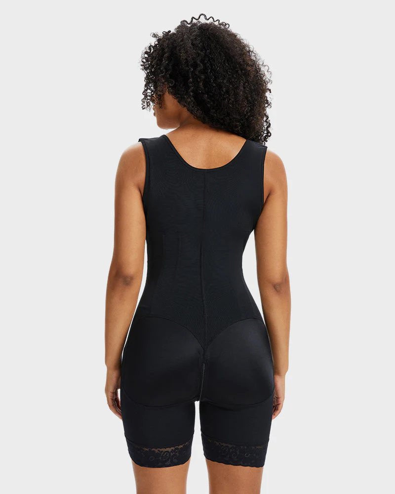 PowerMesh Double-Layer Open Bust Full Body Shaper - Image 9