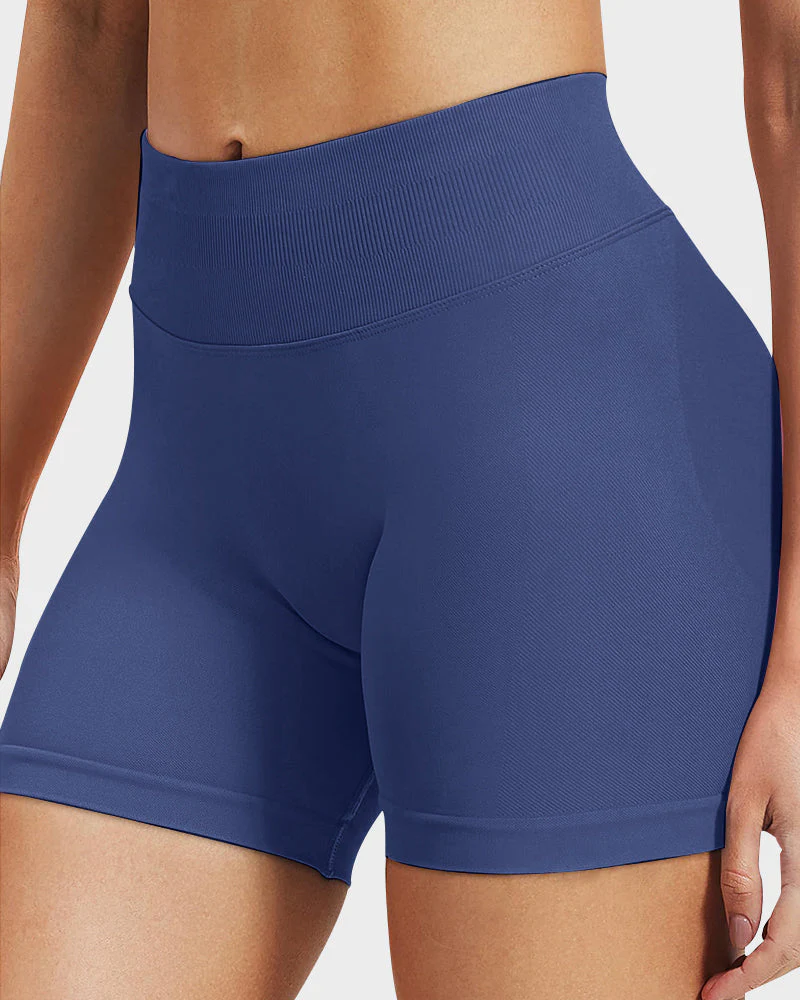 Sculpting High-Waist Seamless Shorts with Scrunch Butt Lift - Image 15