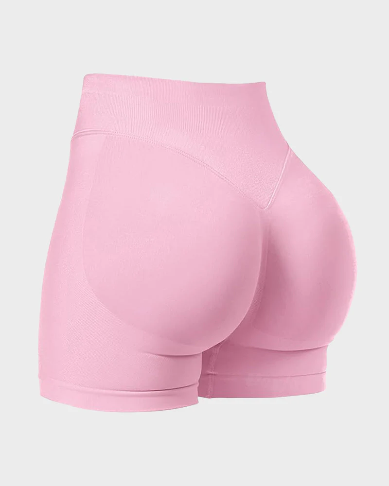 Sculpting High-Waist Seamless Shorts with Scrunch Butt Lift - Image 7