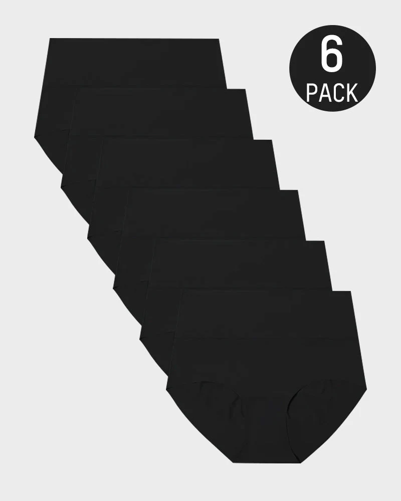 Seamless High-Waist No Show Comfort Panties (6 Pack) - Image 10
