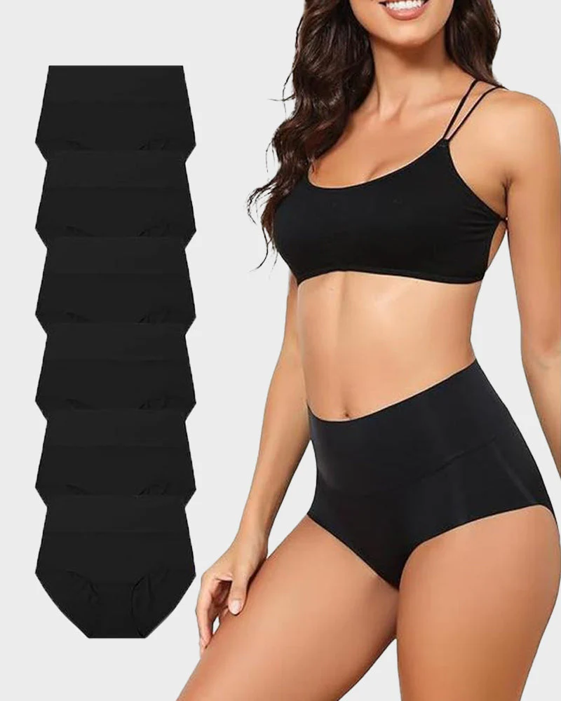 Seamless High-Waist No Show Comfort Panties (6 Pack) - Image 3