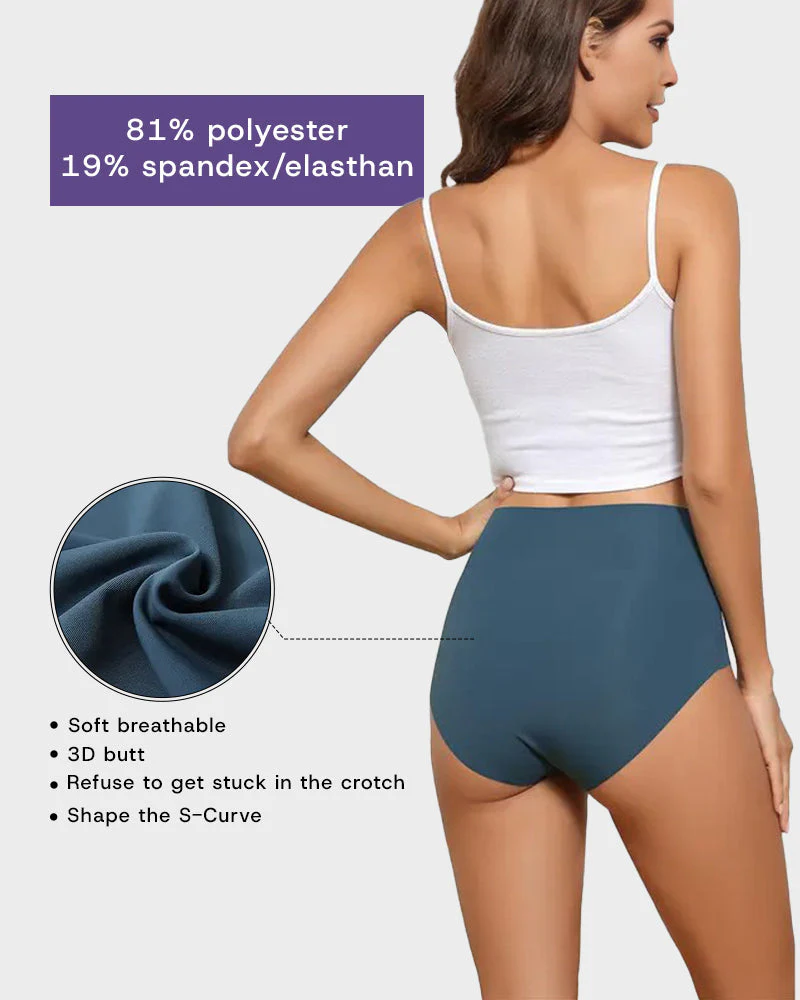 Seamless High-Waist No Show Comfort Panties (6 Pack) - Image 4