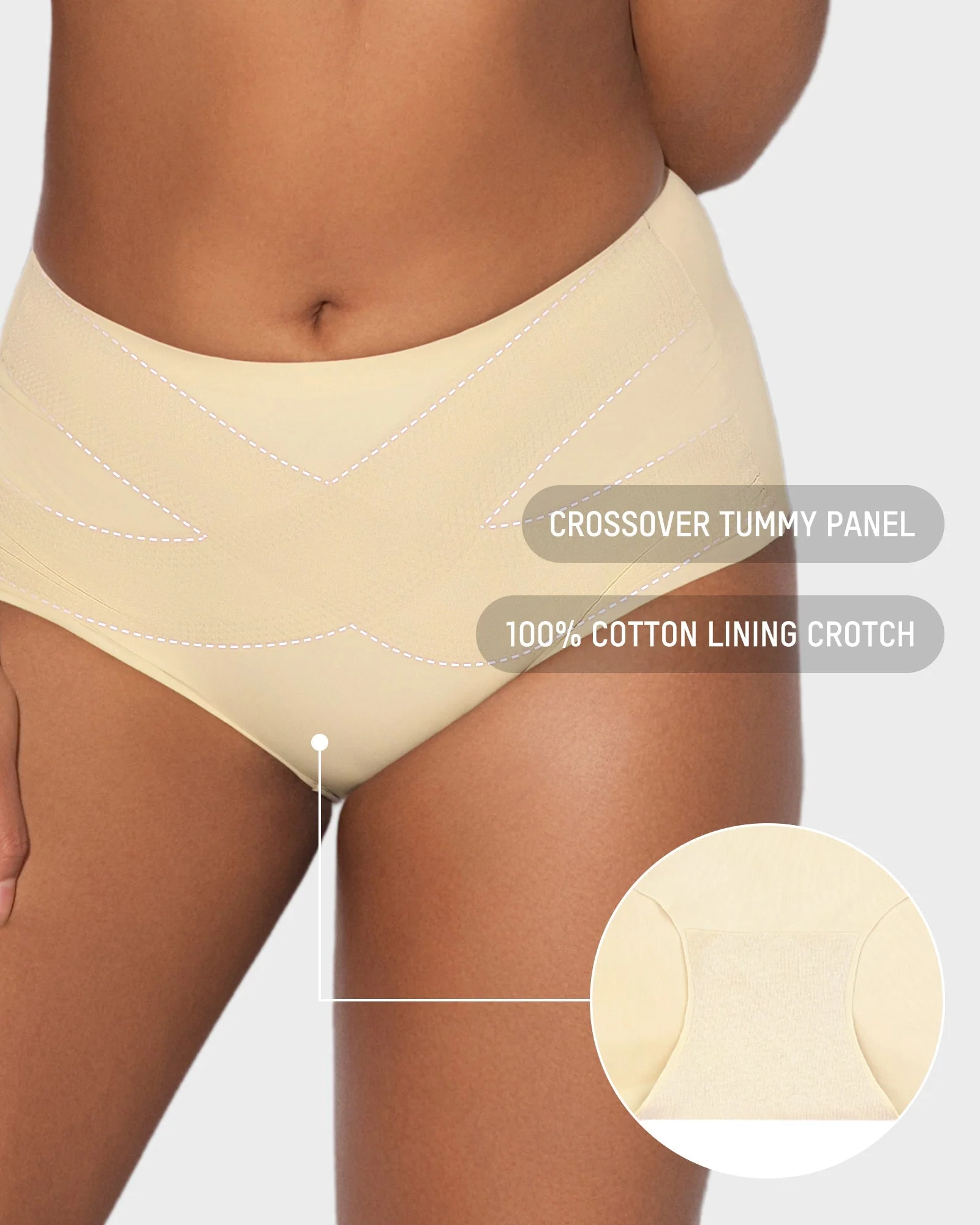 Seamless Tummy Control High-Waist Panties (5 Pack) - Image 5