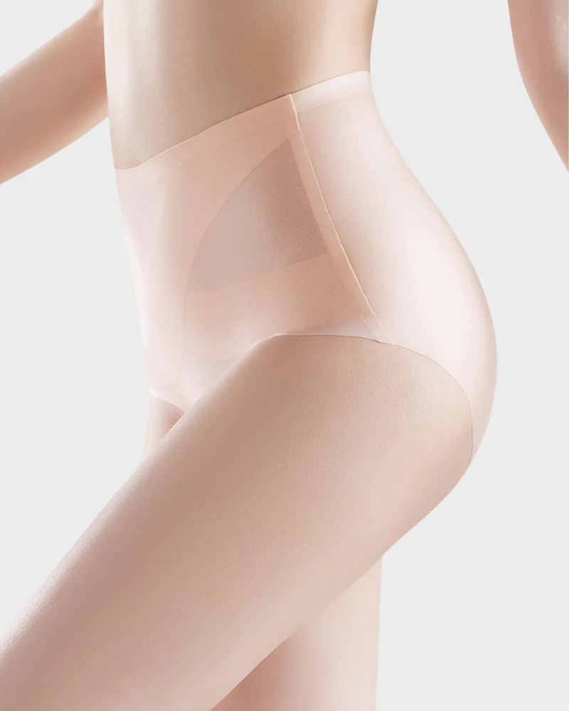 Seamless Ice-Silk High-Waist Tummy Control Panties (4 Pack) - Image 14