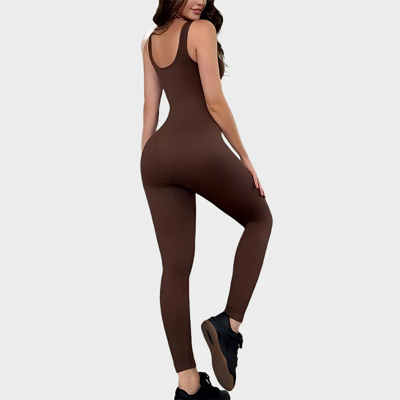 Seamless Square Neck Sport Jumpsuit - Image 7
