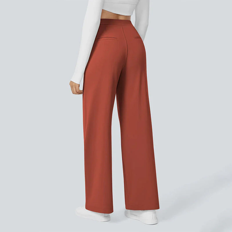 High-Waist Straight-Leg Work Pants Set - Image 24