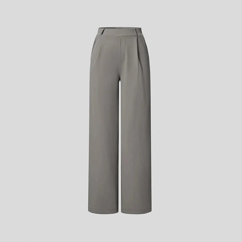 High-Waist Straight-Leg Work Pants Set - Image 3