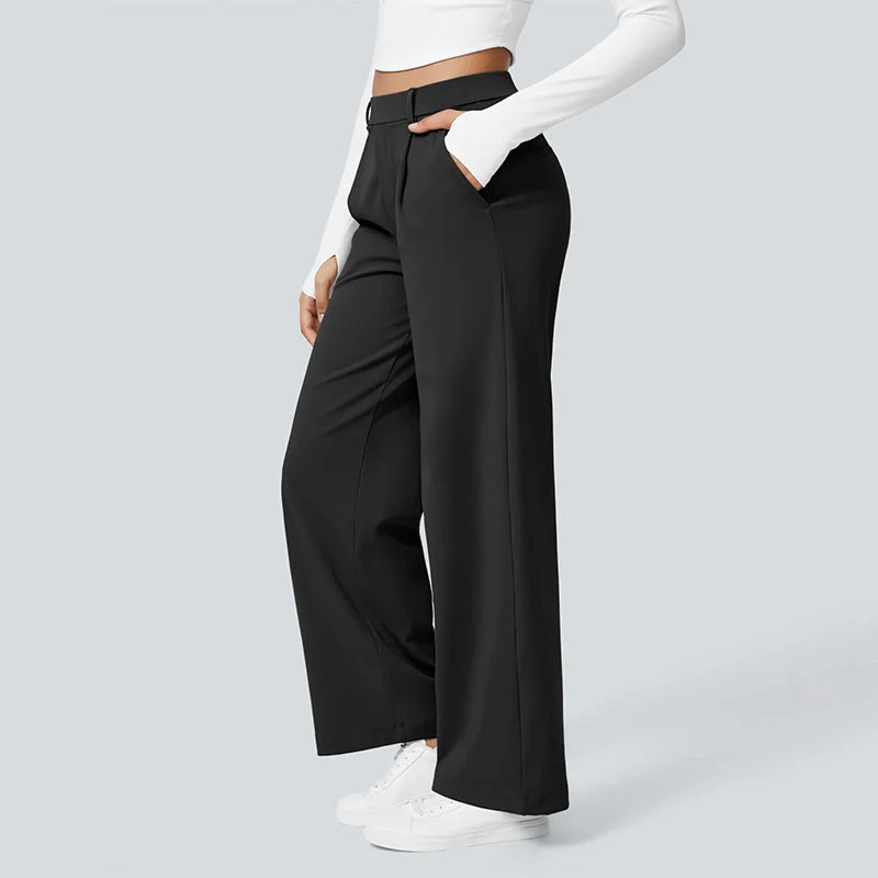 High-Waist Straight-Leg Work Pants Set - Image 7