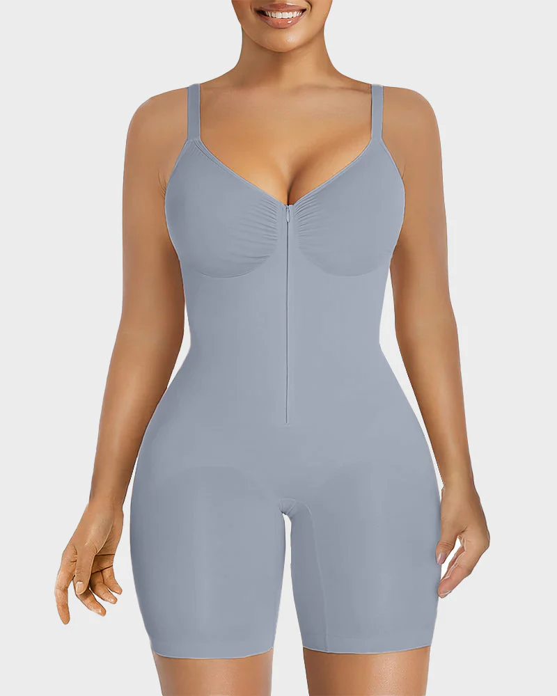 Women's Tummy Control Zip Bodysuit - Image 10