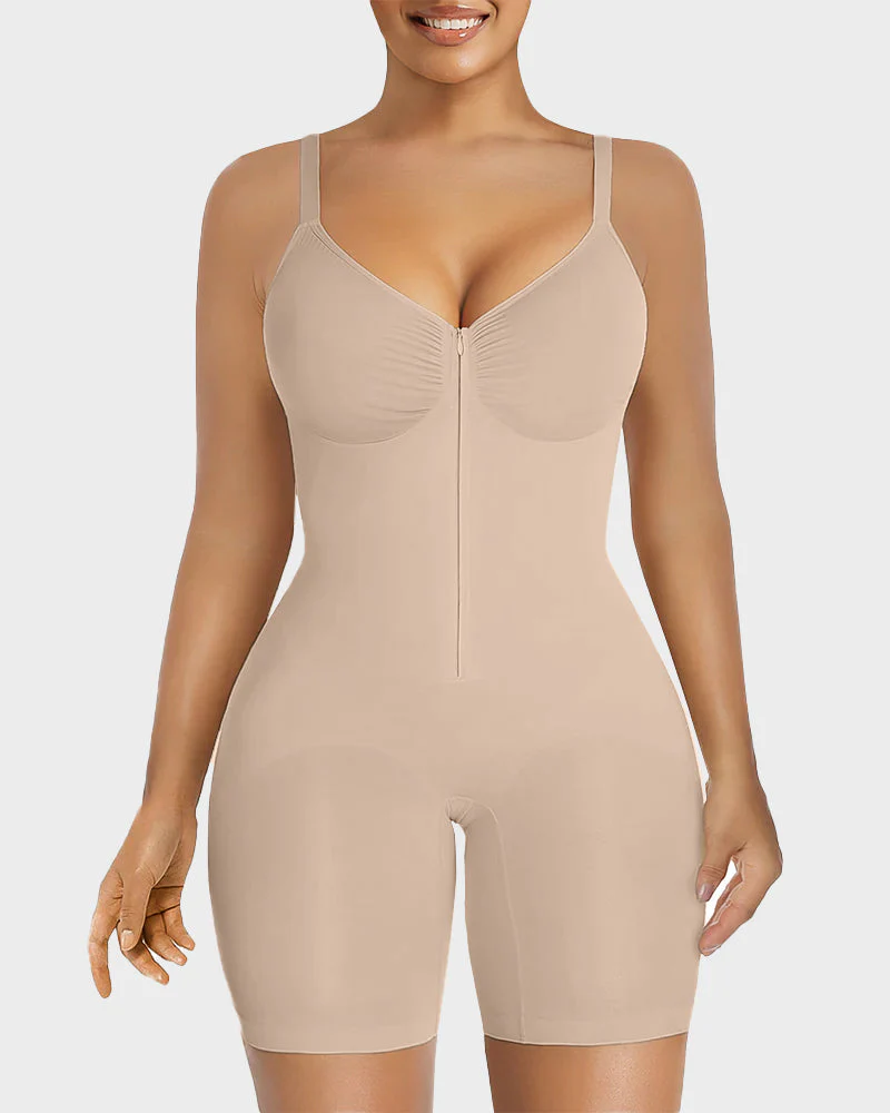 Women's Tummy Control Zip Bodysuit - Image 12