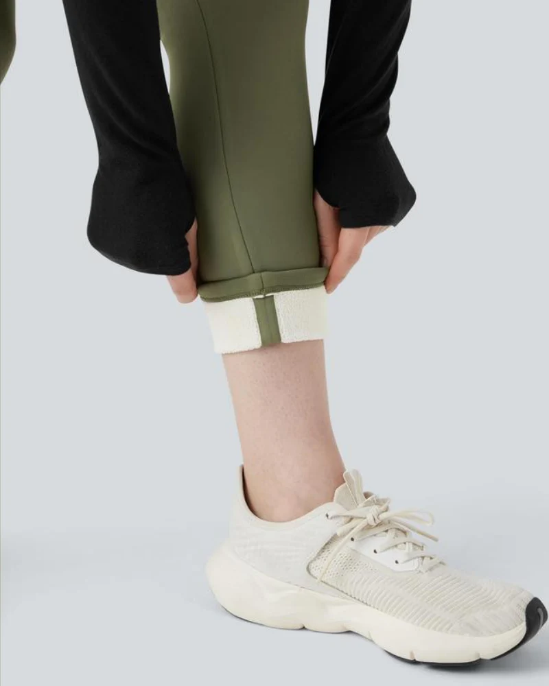 Thermal Tummy Control Yoga Leggings with Pockets - Image 9