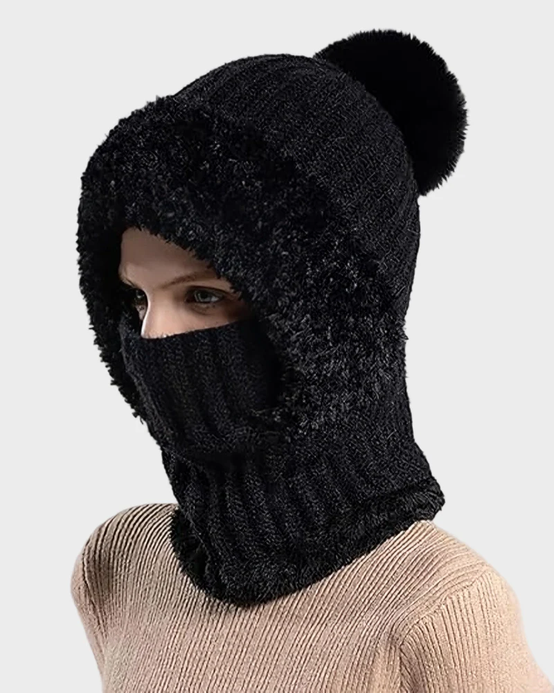 Thick Warm Knit Beanie with Pom Pom for Winter - Image 19